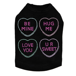 Candy Conversation Hearts Tank in Many Colors - Posh Puppy Boutique