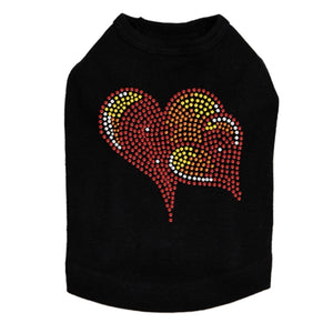 Red, Orange & Yellow Hearts Tank in Many Colors - Posh Puppy Boutique