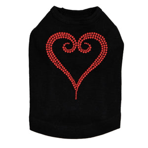 Red Rhinestone Heart Tank in Many Colors - Posh Puppy Boutique