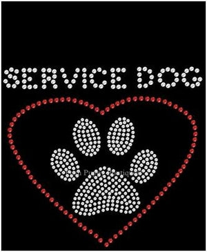Service Dog Rhinestone Bandana- Many Colors - Posh Puppy Boutique