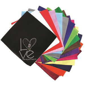 Love With All Your Heart Love Bird Bandana- Many Colors - Posh Puppy Boutique
