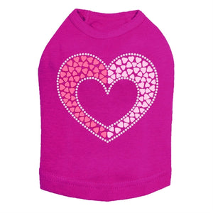 Pink & Light Pink Nailhead Hearts Tank - Many Colors - Posh Puppy Boutique