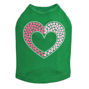 Pink & Light Pink Nailhead Hearts Tank - Many Colors - Posh Puppy Boutique