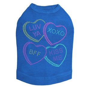 Candy Conversation Hearts #2 Tank - Many Colors - Posh Puppy Boutique