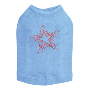 Red Star Rhinestone Tank- Many Colors - Posh Puppy Boutique