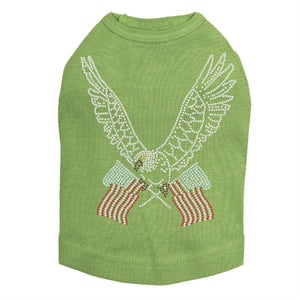 Eagle with Flags Rhinestone Tank- Many Colors - Posh Puppy Boutique