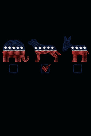 Vote Dog, Elephant, Donkey Dog Tank - Many Colors - Posh Puppy Boutique