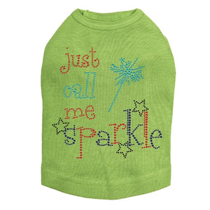 Just Call Me Sparkle Tank-Many Colors - Posh Puppy Boutique
