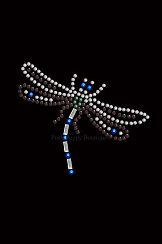 Small Dragonfly Rhinestone Bandana- Many Colors