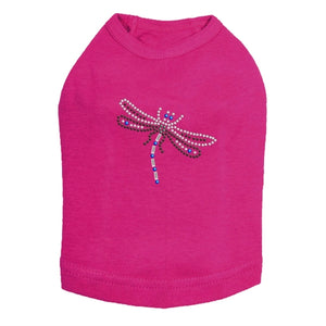 Small Dragonfly Rhinestone Tank- Many Colors - Posh Puppy Boutique
