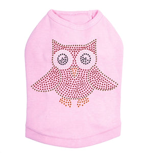 Pink Owl Rhinestones Tank- Many Colors - Posh Puppy Boutique