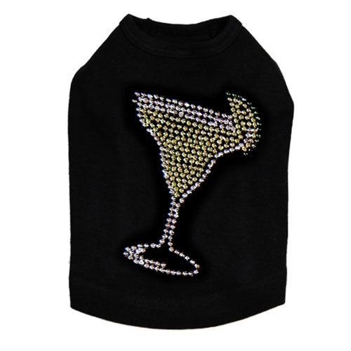 Cocktail Canine Rhinestud Tank- Many Colors- Glass Only