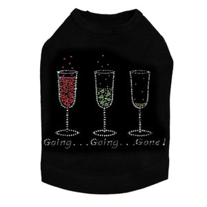 Going, Going, Gone Rhinestone Dog Tank- Many Colors - Posh Puppy Boutique