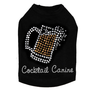 Beer Mug Rhinestone Tank- Many Colors- Cocktail Canine - Posh Puppy Boutique