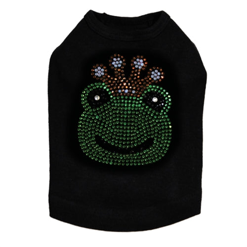 Frog with Blue Crown Rhinestones Tank- Many Colors