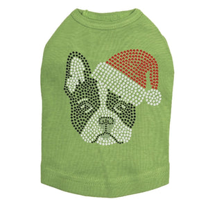 Boston Terrier with Santa Hat Dog Tank - Many Colors - Posh Puppy Boutique