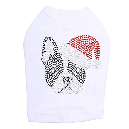 Boston Terrier with Santa Hat Dog Tank - Many Colors