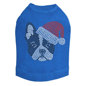 Boston Terrier with Santa Hat Dog Tank - Many Colors - Posh Puppy Boutique