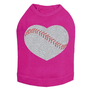 Baseball Heart Dog Tank in Many Colors - Posh Puppy Boutique