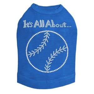 It's All About Baseball Rhinestone Tank- Many Colors - Posh Puppy Boutique