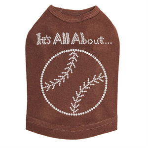 It's All About Baseball Rhinestone Tank- Many Colors - Posh Puppy Boutique