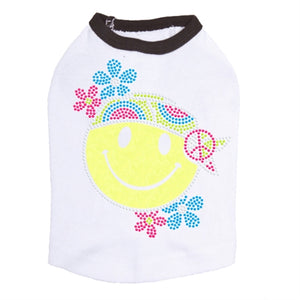 Happy Face Hippy Dog Tank - Many Colors - Posh Puppy Boutique