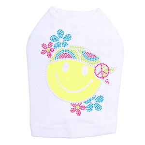 Happy Face Hippy Dog Tank - Many Colors - Posh Puppy Boutique