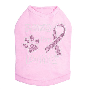 Paws for Pink Rhinestone Tanks - Many Colors - Posh Puppy Boutique
