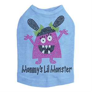 Mommy's Lil Monster Pink Rhinestone Dog Tank- Many Colors - Posh Puppy Boutique