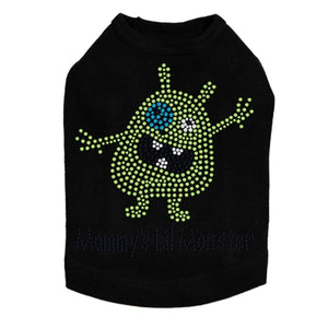 Mommy's Lil Monster Green Rhinestone Dog Tank- Many Colors - Posh Puppy Boutique