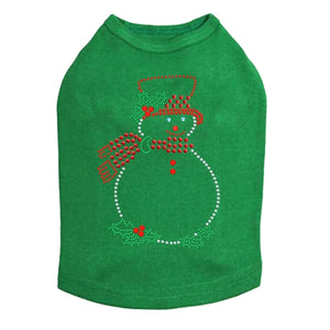 Snowman Outline Rhinestone Dog Tank - Many Colors - Posh Puppy Boutique