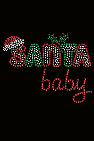Santa Baby #2 Rhinestone Bandana- Many Colors - Posh Puppy Boutique