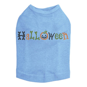 Halloween in Small Print Rhinestone Tank Top - Many Colors - Posh Puppy Boutique