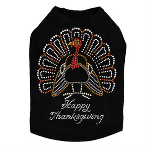 Happy Thanksgiving Turkey #2 Tank in Many Colors - Posh Puppy Boutique