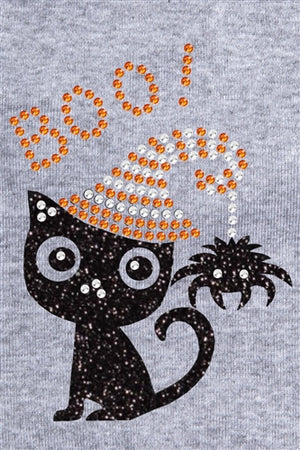 Cat with Spider Hat Rhinestone Bandanas- Many Colors - Posh Puppy Boutique