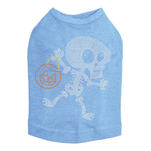 Trick or Treat Skeleton Rhinestone Tank Top - Many Colors - Posh Puppy Boutique