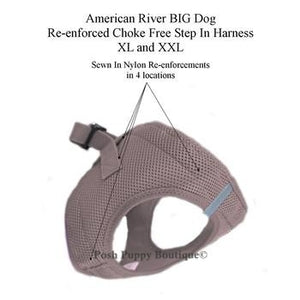 American River Ultra Choke Free Dog Harness- Fossil Brown - Posh Puppy Boutique
