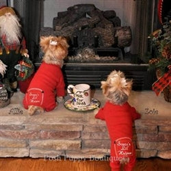 Christmas Dog Pajama - Santas Lil Helper - Posh Puppy Boutique