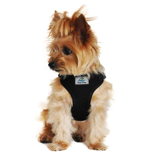 Wrap and Snap Choke Free Dog Harness - Black - Posh Puppy Boutique