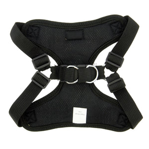 Wrap and Snap Choke Free Dog Harness - Black - Posh Puppy Boutique