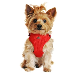 Wrap and Snap Choke Free Dog Harness - Flame Red - Posh Puppy Boutique