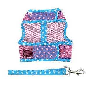 Cool Mesh Dog Harness Under the Sea Collection - Pink and Blue Flip Flop - Posh Puppy Boutique