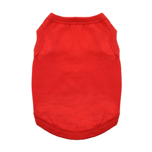 Cotton Dog Tank - Flame Scarlet Red - Posh Puppy Boutique