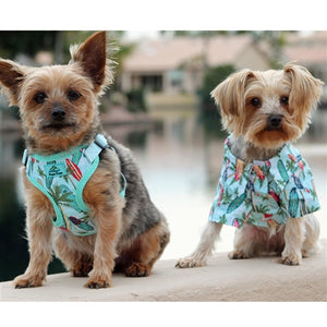 Hawaiian Camp Shirt - Surfboards and Palms - Posh Puppy Boutique
