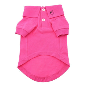 Solid Dog Polos - Raspberry Sorbet - Posh Puppy Boutique
