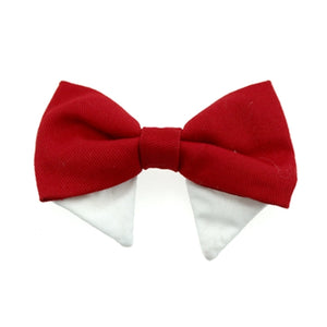 Universal Dog Bow Tie - Solid Red - Posh Puppy Boutique