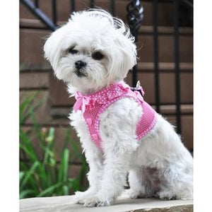 American River Choke Free Harness - Pink Polka Dot - Posh Puppy Boutique
