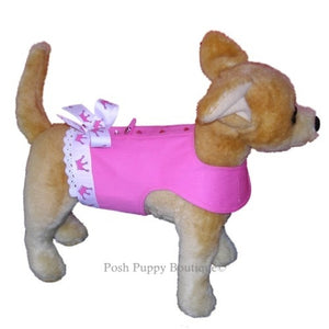 Pink Princess Crowns Harness Vest - Posh Puppy Boutique