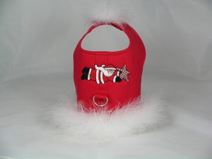 Whimsical Santa Custom Harness - Posh Puppy Boutique