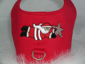 Whimsical Santa Custom Harness - Posh Puppy Boutique